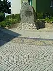 Memorial stone dedicated to Polish copper miners