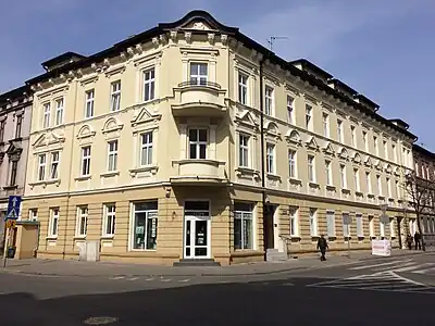View of both facades