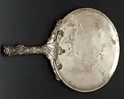 Front of silver Roman mirror from Pompeii