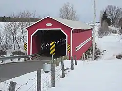 Bordeleau covered bridge, Bordeleau road