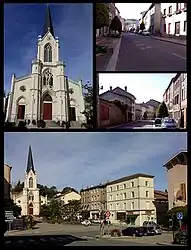 Views of Pontcharra-sur-Turdine, including the church