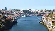 Ponte Dom Luis I (1886) over the river Douro in Porto.