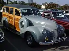 Pontiac woodie, used by early surfers.