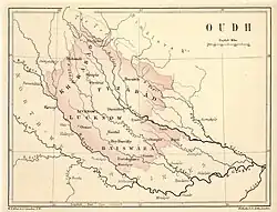 Oudh annexed in 1856.