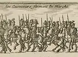 Papal cuirassiers with body armour and helmets, 1721