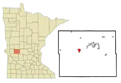 Location of Starbuck, Minnesota