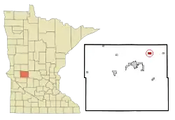 Location of Villard, Minnesota