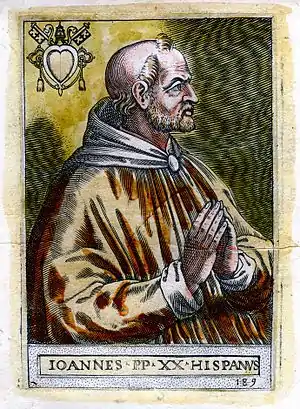 Pope John XXI, born in Lisbon in c. 1215