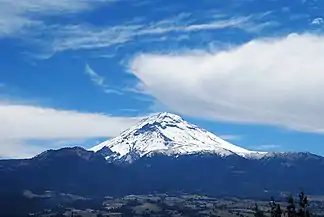 Popocatépetl, as viewed from Amecameca (looking south-east) (2011)