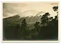 1908-1915: View of the ice cap seen from the Paso de Cortés, note the great extension.