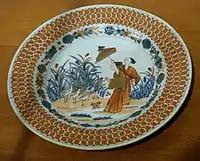 Porcelain plate, Qianlong Emperor (1735–1796), for export to the Dutch.