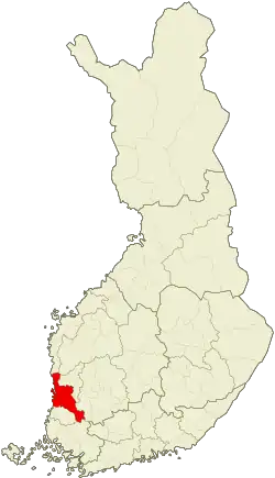 Location of Pori sub-region