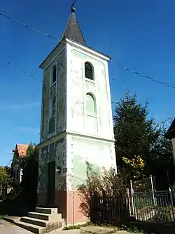 The bell tower in Porrogszentpál