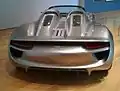 Rear view of the 918 Spyder Concept