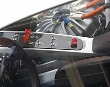 The 918 RSR centre console and flywheel