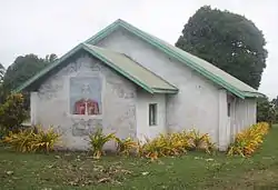 Church of Port Vato, with a painting of Rev. George Fleming, the first missionary who died in 1905