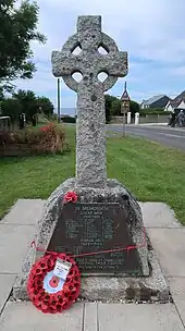 Historic interest: as an eloquent witness to the tragic impact of two World Wars on a small community.community, and the sacrifice it made in the conflicts of the C20.  Architectural interest: for its design, a well-executed Celtic cross hewn from local granite.