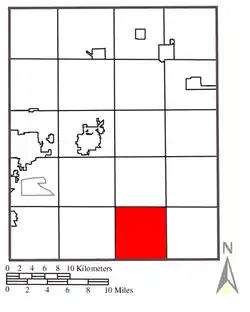 Location within Portage County