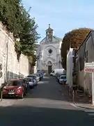 La rue de la Porte-Rouline as seen from the south.