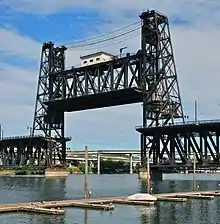 Black metal bridge