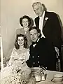 Milton and Dorothy Portmann (Top) at oldest son (Seated) Mr. and Mrs.(Eleanor) Milton Portmann Jr wedding 1945.