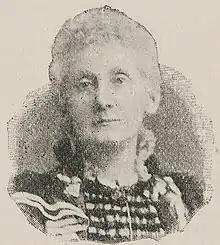 Emma Brooke as depicted in Program of 1899 International Congress of Women at which she was a representative.