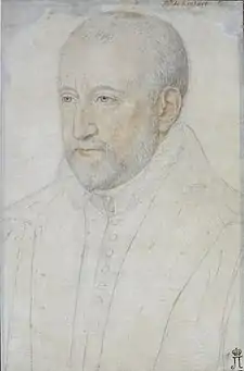 Portrait of Ronsard by Benjamin Foulon, ca. 1580.