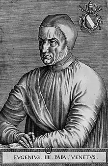 Copy of the lost Portrait of Pope Eugene IV