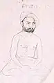 Portrait of Deep Singh, seated (Punjab, Patiala; ca.1875)