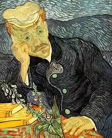 Vincent van Gogh, Portrait of Doctor Gachet, (first version), 1890