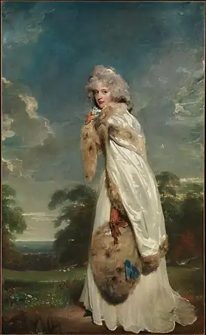 Portrait of Elizabeth Farren, by Thomas Lawrence, 1790