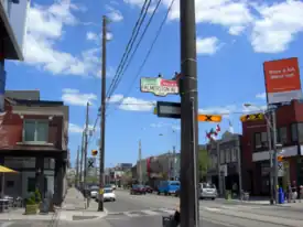 Street view of Little Portugal, Toronto.