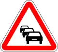 Traffic queues likely
