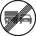 End of overtaking by lorries prohibition