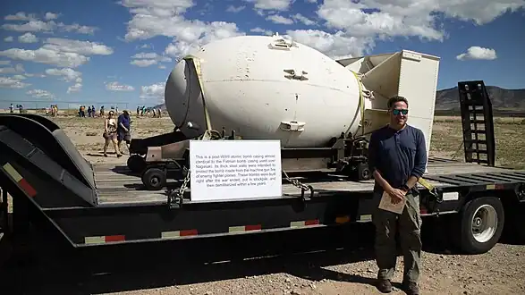 Post World War II atomic bomb casing