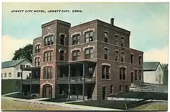 Jewett City Hotel, c. 1909