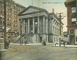 Custom House and Post Office, Norfolk, Virginia, in 1900