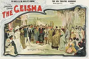 Image 112The Geisha poster, by David Allen and Sons (restored by Adam Cuerden) (from Wikipedia:Featured pictures/Culture, entertainment, and lifestyle/Theatre)