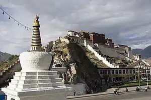 Stupa near Potala Palace, Lhasa, Tibet,