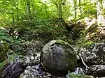 Stone ball on the mountain Povlen