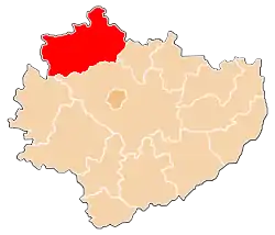 Location within the voivodeship