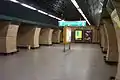 Middle tunnel of metro station