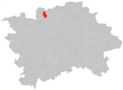 Location of Sedlec within the City of Prague.