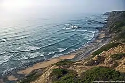 Location of Praia da Carriagem in Portugal