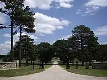 Prairie Lawn Cemetery (looking east), north of U.S. 50 highway on Old Mill Rd (2010)