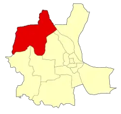 Location of Prek Pnov District within Phnom Penh