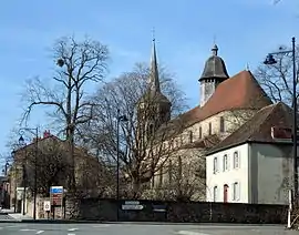 The church of Évaux-les-Bains and the presbytery