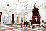 US President Trump and the US First Lady at Rashtrapati Bhavan