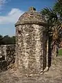 Defensive turret along the walls of the fort