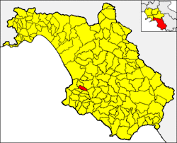 Prignano Cilento within the Province of Salerno